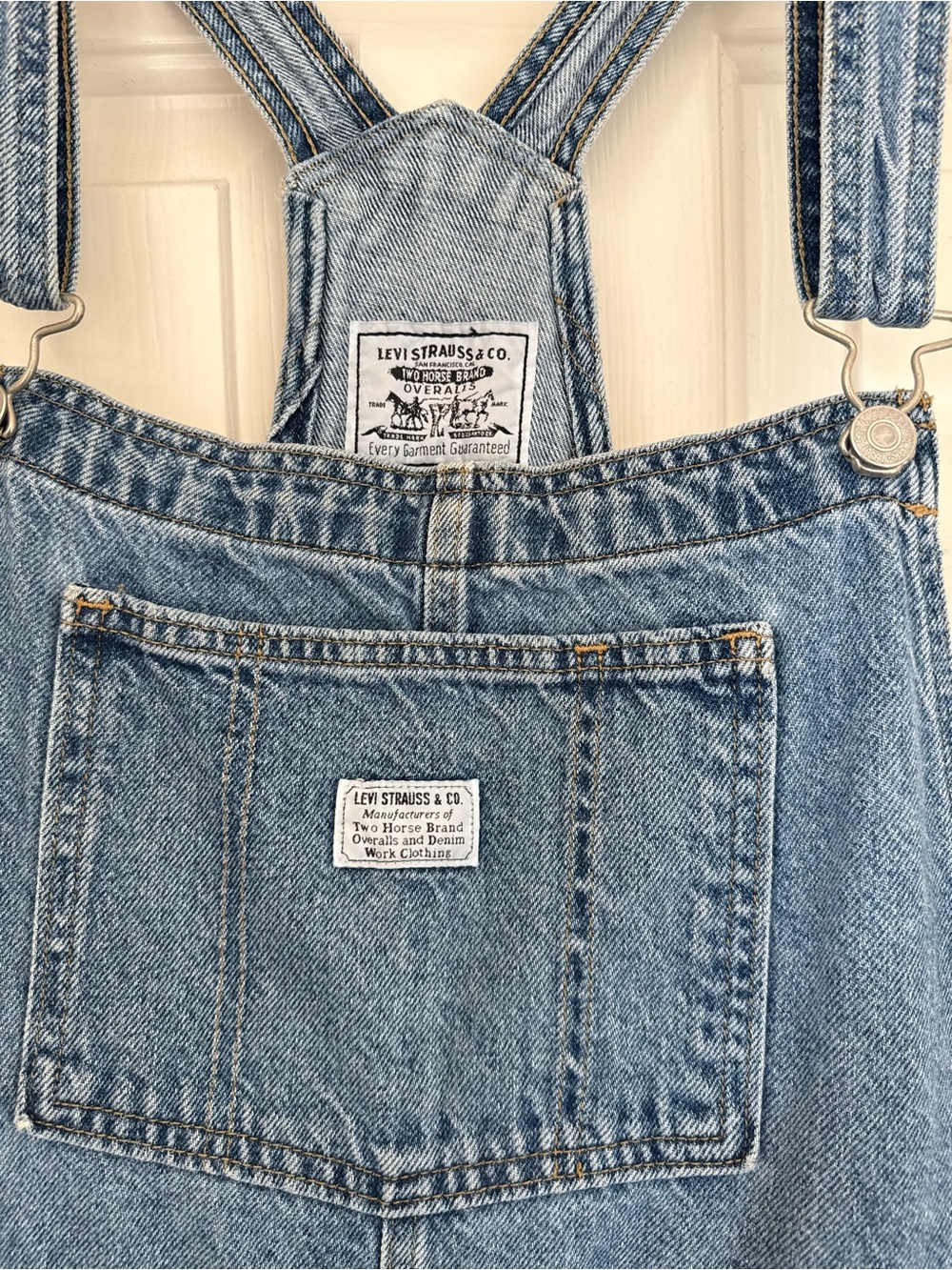 Levi’s Medium Wash Overalls - Picture 2 of 3